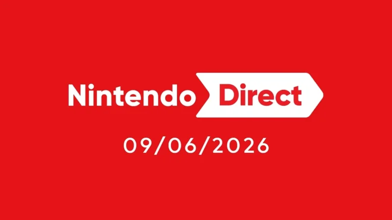 Logo Nintendo Direct con data 9 giugno 2026 e orario 16:00 italiane