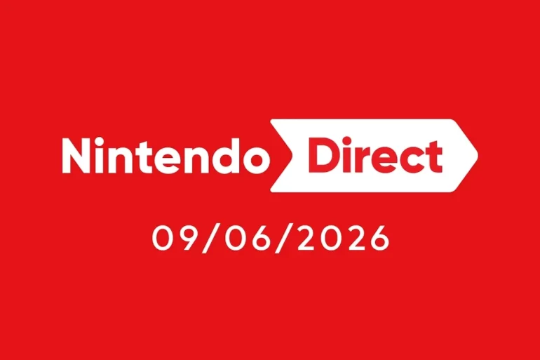 Logo Nintendo Direct con data 9 giugno 2026 e orario 16:00 italiane