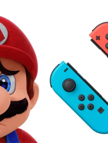 Joy-Con Nintendo Switch con sovrimpresso il simbolo dell'euro, riferimento alla multa da 35 milioni della DGCCRF