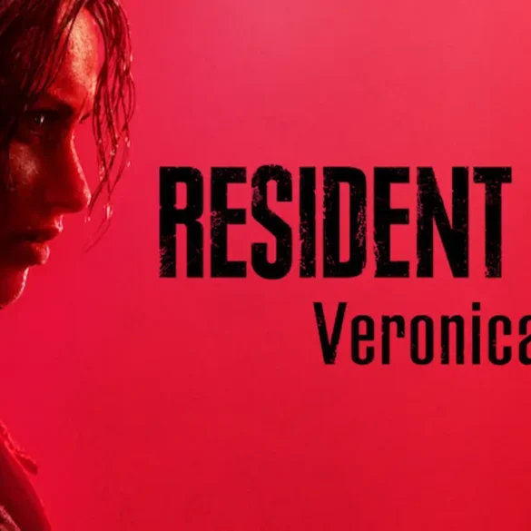 Key art ufficiale di Resident Evil Veronica con Claire Redfield, in uscita nel 2027 su Nintendo Switch 2