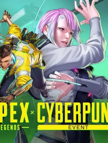 Evento crossover Apex Legends X Cyberpunk disponibile ora su Nintendo Switch e Nintendo Switch 2, con la mappa E-District trasformata in Night City, nuovo cyberware Sandevistan e skin a tema per leggende e armi