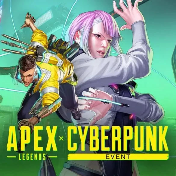 Evento crossover Apex Legends X Cyberpunk disponibile ora su Nintendo Switch e Nintendo Switch 2, con la mappa E-District trasformata in Night City, nuovo cyberware Sandevistan e skin a tema per leggende e armi