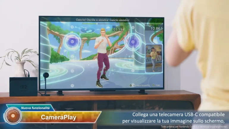 Fitness Boxing 3: Your Personal Trainer – Nintendo Switch 2 Edition disponibile dal 16 luglio 2026, con CameraPlay per correggere la postura, GameShare fino a tre giocatori e le nuove modalità Scatto+ e Punteggio Avanzato