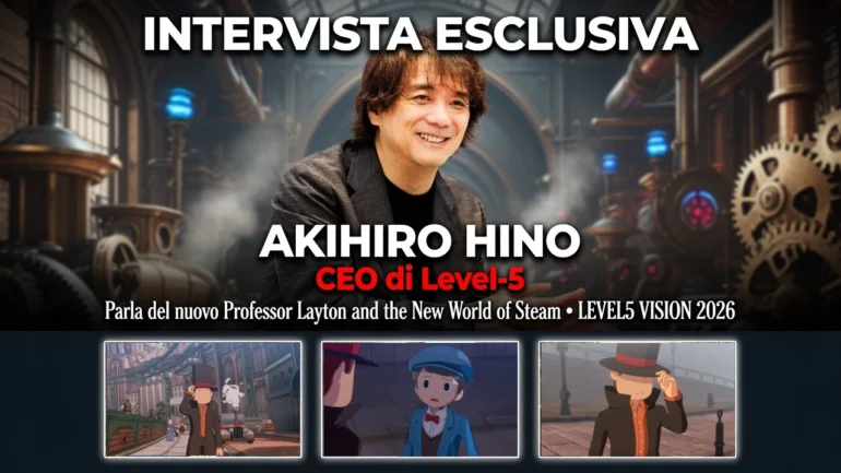Akihiro Hino, presidente di Level-5, racconta a Famitsu il 2025 come anno di svolta per lo studio, il futuro di Inazuma Eleven e Professor Layton, e la sua visione equilibrata sull'intelligenza artificiale nello sviluppo dei videogiochi