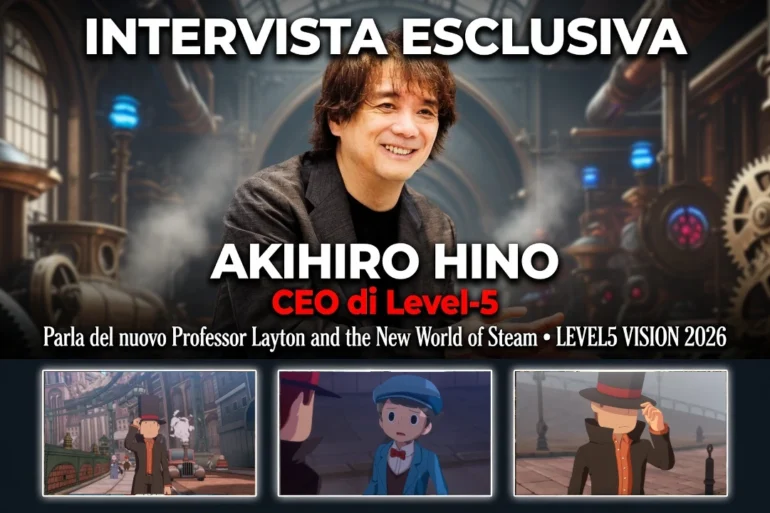 Akihiro Hino, presidente di Level-5, racconta a Famitsu il 2025 come anno di svolta per lo studio, il futuro di Inazuma Eleven e Professor Layton, e la sua visione equilibrata sull'intelligenza artificiale nello sviluppo dei videogiochi