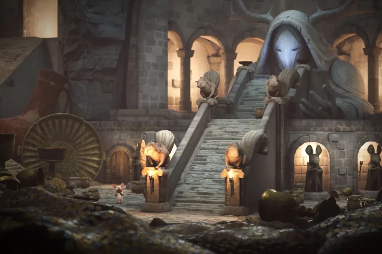 Moss: The Forgotten Relic, il pluripremiato puzzle adventure nato in realtà virtuale, disponibile ora su Nintendo Switch e Nintendo Switch 2 senza bisogno di visore, con Quill la topolina eroina e colonna sonora di Jason Graves