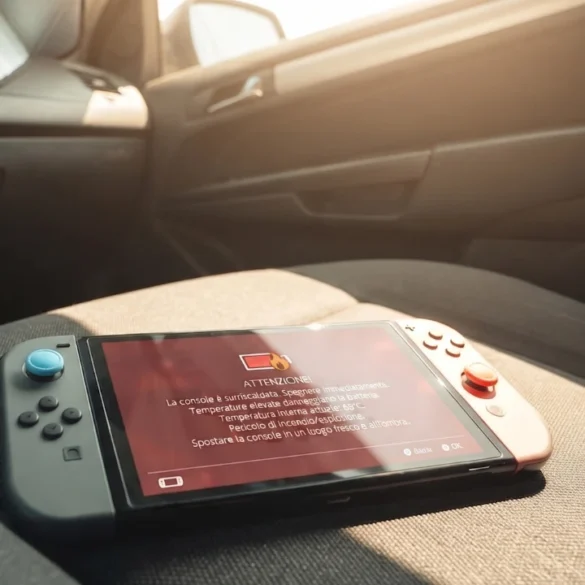 Avviso ufficiale di Nintendo Support: non lasciare mai Nintendo Switch 2, Nintendo Switch o Nintendo 3DS all'interno dell'auto durante l'estate per il rischio legato alle alte temperature sulla batteria