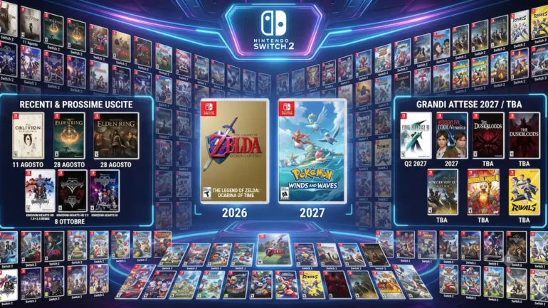 Quanti giochi ha Nintendo Switch 2: il conteggio ufficiale segna 685 titoli totali, di cui 412 già usciti e 273 ancora annunciati, secondo i dati aggiornati di Wikipedia