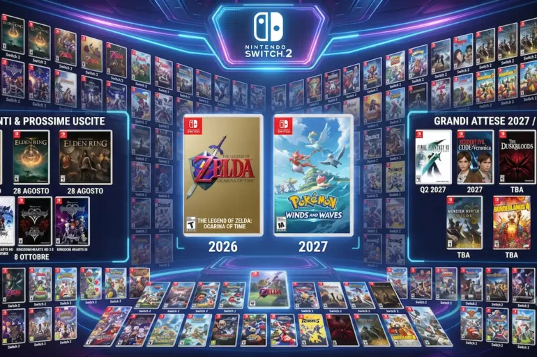 Quanti giochi ha Nintendo Switch 2: il conteggio ufficiale segna 685 titoli totali, di cui 412 già usciti e 273 ancora annunciati, secondo i dati aggiornati di Wikipedia