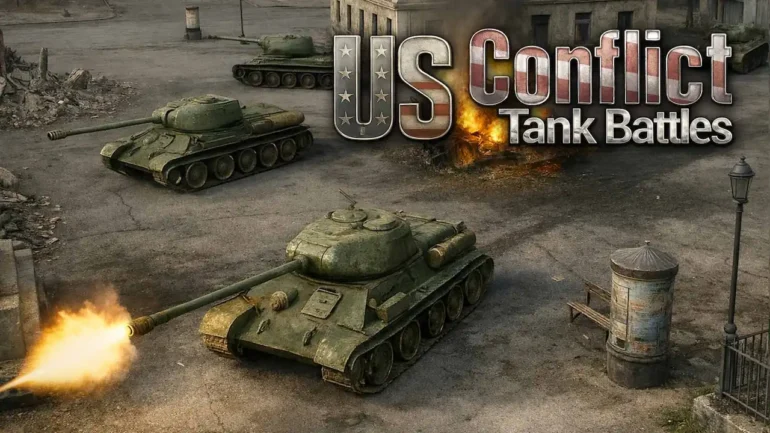 Battaglia tra carri armati storici in US Conflict – Tank Battles, il gioco di strategia gratuito disponibile su Nintendo Switch