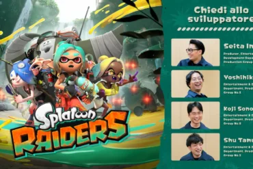 Il team di sviluppo di Splatoon Raiders — Inoue, Ito, Sonoyama e Tamura — racconta in "Chiedi allo sviluppatore" la genesi del gioco, dal completo ribaltamento della direzione artistica alla nascita della Macchinista e del Trio Triglio