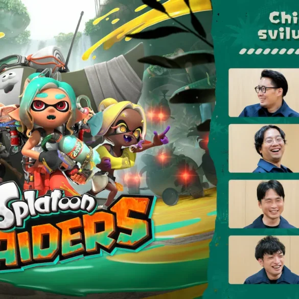 Il team di sviluppo di Splatoon Raiders — Inoue, Ito, Sonoyama e Tamura — racconta in "Chiedi allo sviluppatore" la genesi del gioco, dal completo ribaltamento della direzione artistica alla nascita della Macchinista e del Trio Triglio
