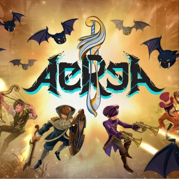 AereA, l'action RPG a tema musicale di SOEDESCO ambientato nel mondo fluttuante di Aezir, arriva su Nintendo Switch il 3 settembre 2026 con quattro eroi giocabili, nove strumenti primordiali da recuperare e cooperativa locale fino a 4 giocatori