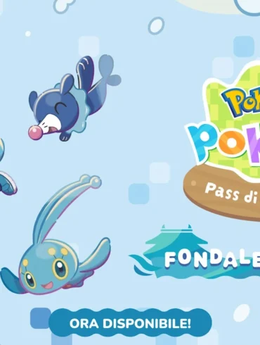 Pokémon Pokopia riceve dal 5 agosto 2026 l'aggiornamento gratuito 2.0 con la mossa Sub e la Parte 1 del Pass di espansione con il Fondale Bolleblub, una nuova città sottomarina con Popplio, Mudkip e Corphish